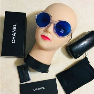 Chanel Blue Round sunglasses 😎